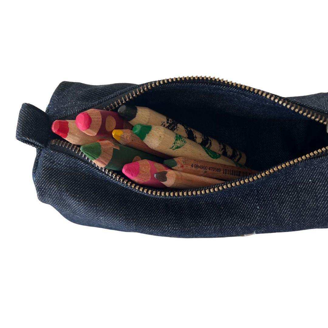 Cotton Zero-Waste Pencil Pouch, Organic, Ethically Made